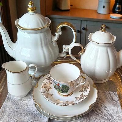 Grace teaware limoges, hutschenreuther, royal windsor & mikasa
