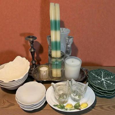Candle holders other small kitchen plates