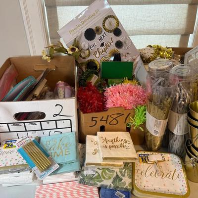 Large lot of new party celebration decorations