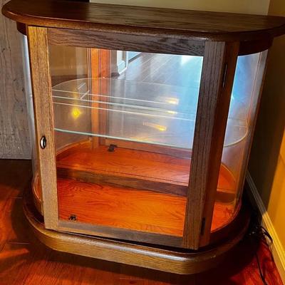 Wood Curio Cabinet Top 