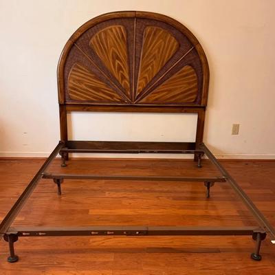 Queen Headboard with Metal Mattress Frame