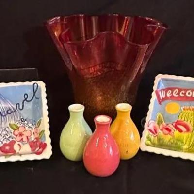 Colorful Dishes and Glassware – Postcard Dip Bowl Set
