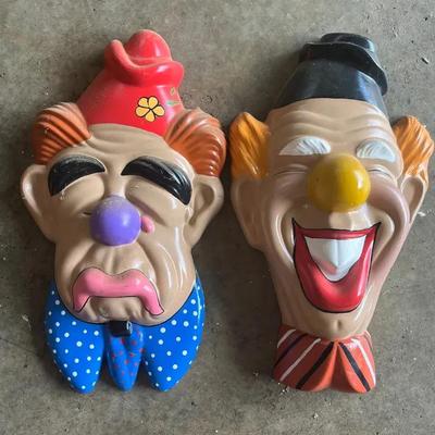 Vintage Ceramic Clown Décor