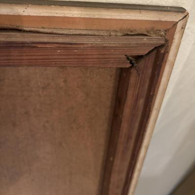 Vintage Still Life Oil Painting Grapes Canvas Gold Ornate Frame Wall Art