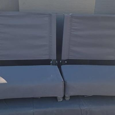 (2) Stadium Cushion Seats - Black, Foldable, Carrying Handle