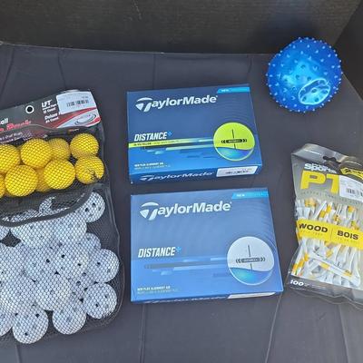 NEW!  Golf Gear - Taylor Made Golf Balls, Practice Balls, Tees & More Galore! 