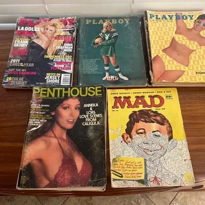 Vintage XXX Magazines - Playboy (1950s - 2010), Penthouse (1980s) & Mad Magazine 1958 Vol 1 #41