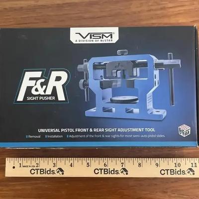 NEW! F&R Sight Pusher Universal Pistol Front And Rear Sight Adjustment Tool - Original Packaging