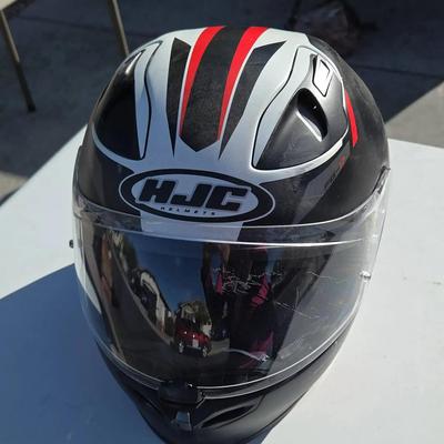 HJC Black & Red Motorcycle Helmet - Great Condition