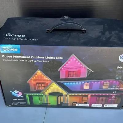 NEW! In Original Packaging - Govee 100 Ft Permanent Outdoor House Holiday Lights Elite - Untested
