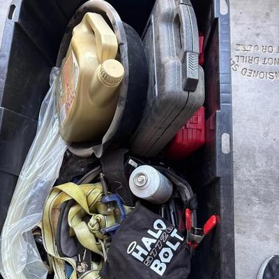 Tools - Porter Cable & Craftsman Nail Gun, Ryobi Hand Tools + Motor Oil & Drain Pan