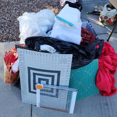 Mystery Craft Lot - Fabrics, Embroidery, Quilting, Sewing, Baking, Felts & More