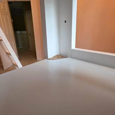 Sale Photo Thumbnail #302: White Loft Bed With Desk and Storage
