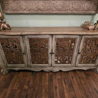 Sale Photo Thumbnail #61: Hooker Furniture Sideboard with Carved Doors
