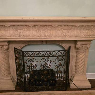 Sale Photo Thumbnail #28: Neiman Marcus Fireplace With Accessories
