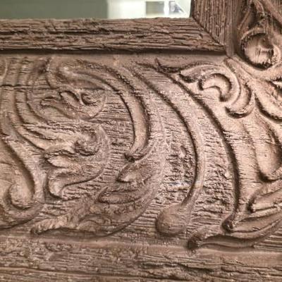 Sale Photo Thumbnail #84: Large Ornate Carved Wood Mirror
