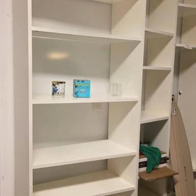 Sale Photo Thumbnail #91: White Freestanding Shelving Units
