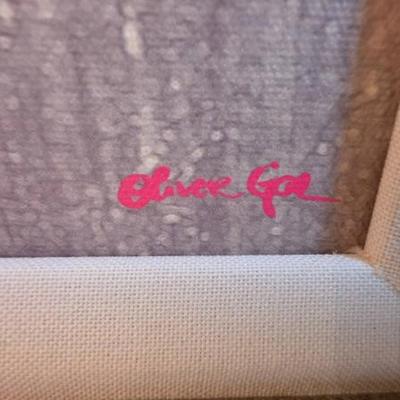 Sale Photo Thumbnail #254: Floral Oil Painting in Ornate Frame
