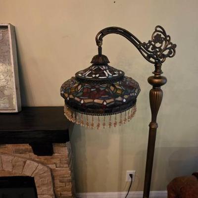 Sale Photo Thumbnail #116: Tiffany Style Stained Glass Floor Lamp

