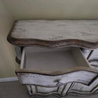 Sale Photo Thumbnail #153: Distressed Wood Sideboard Cabinet
