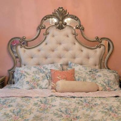 Sale Photo Thumbnail #288: King-Sized Headboard with Metal Bedframe
