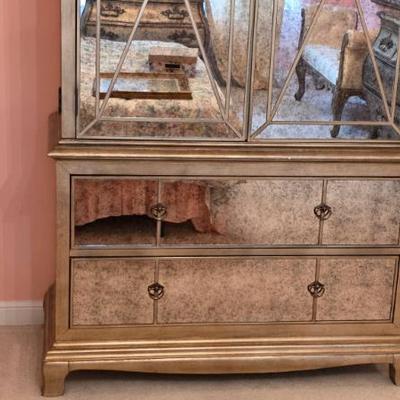 Sale Photo Thumbnail #229: Hooker Furniture Mirrored Armoire Cabinet

