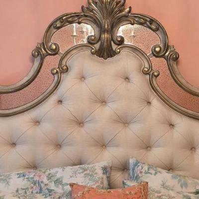 Sale Photo Thumbnail #289: King-Sized Headboard with Metal Bedframe
