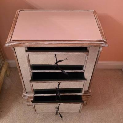 Sale Photo Thumbnail #221: Mirrored Storage Cabinet With Drawers
