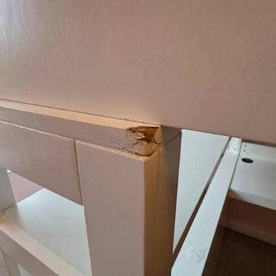 Sale Photo Thumbnail #299: White Loft Bed With Desk and Storage
