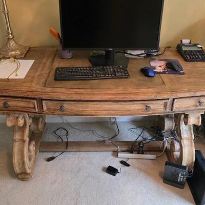 Sale Photo Thumbnail #170: Hooker Wooden Desk With Drawers
