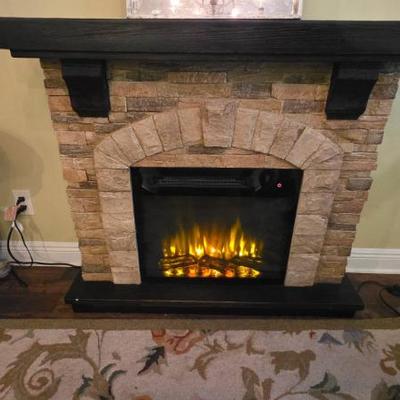 Sale Photo Thumbnail #93: Faux Stone Electric Fireplace Heater
