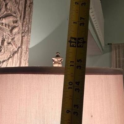 Sale Photo Thumbnail #75: Bronze Table Lamp With Crystal Accents
