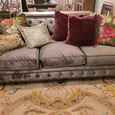 Sale Photo Thumbnail #46: Hooker Tufted Velvet Couch
