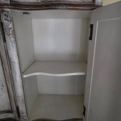 Sale Photo Thumbnail #155: Distressed Wood Sideboard Cabinet
