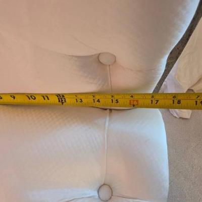 Sale Photo Thumbnail #261: Tufted Upholstered Bench with Carved Frame
