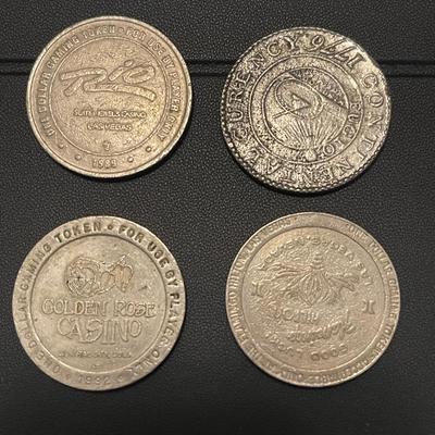 Lot of 4 Las Vegas Gaming Tokens #3
