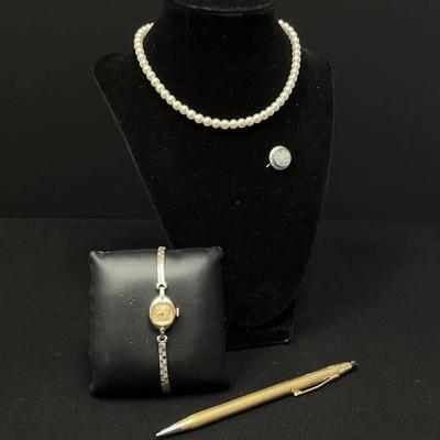 Wedgewood Stickpin & Vintage Hamilton Wristwatch