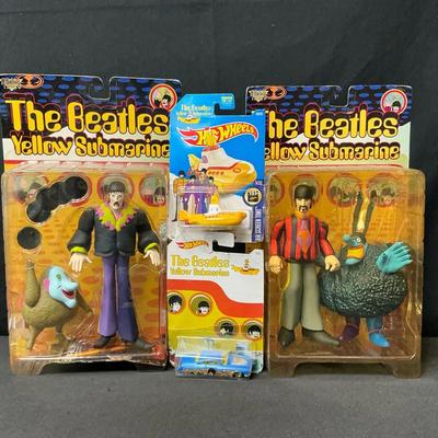 The Beatles Yellow Submarine Figurines And Hotwheels