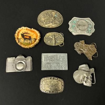 Lot Of Belt Buckles 