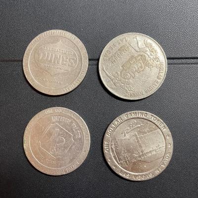 LOT OF 4 LAS VEGAS GAMING TOKENS #4