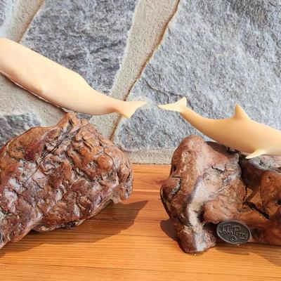 John Perry Whale And Dolphin Sculptures