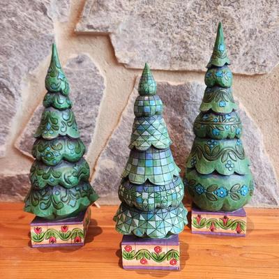 Jim Shore Christmas Tree Trio 
