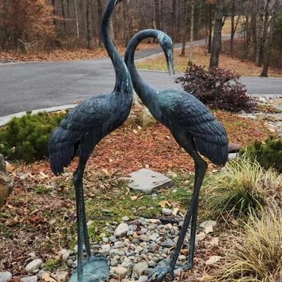 Large Crane Yard Sculptures 