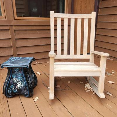 Oversized Wooden Chair 