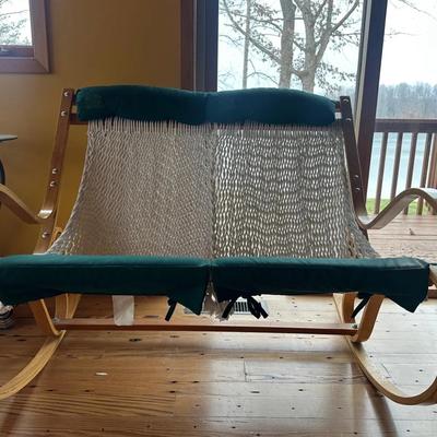 Pawleys Island Bentwood Curved Arm Double Seat Rocker