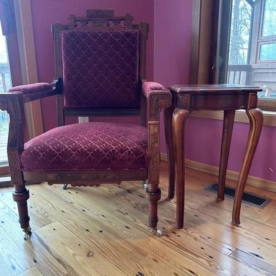 Victorian Eastlake-style Parlor Chair