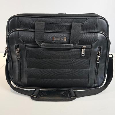 Lot #85 - Kenneth Cole Reaction Black Laptop Briefcase / Messenger Bag – Business Travel - Excellent Condition