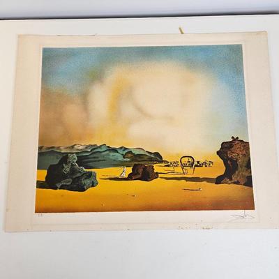 Lot #74 - Signed & Numbered Salvador Dalí' Lithograph Titled Moment de Transition