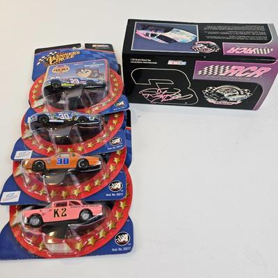 Lot #22 - Dale Earnhardt #3 Die-Cast Collectible Car & Set of Four Winners Circle Cars