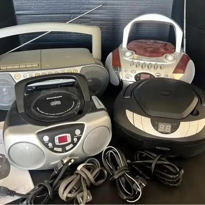 Sony, Jensen, Sylvania & Memorex Portable CD Players with FM Radio, featuring Sony CFD-S05